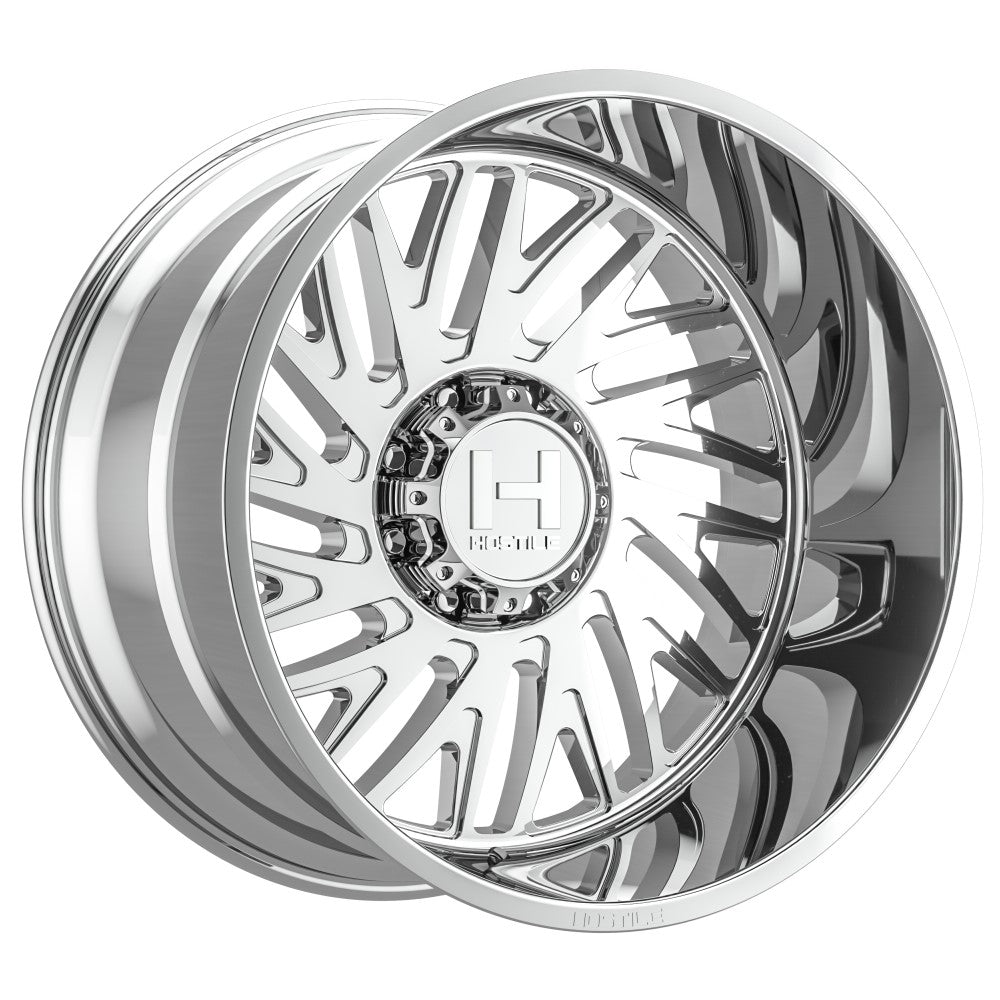 20x10 Hostile H131 Syclone Armor Plated (Chrome) Wheel 8x180 (-19mm)