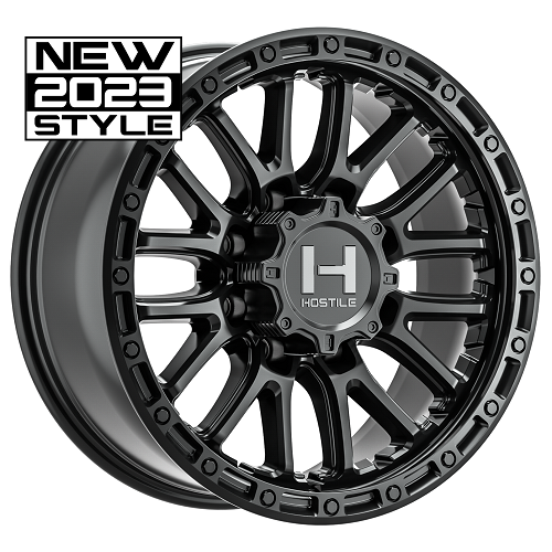 18x9 Hostile H135 Ridgecrest Asphalt (Satin Black) Wheel 8x170 (12mm)