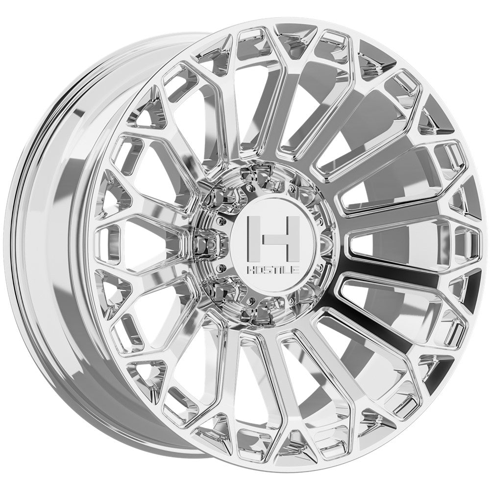 22x10 Hostile H142 Warrior Armor Plated Wheel 8x180 (-25mm)