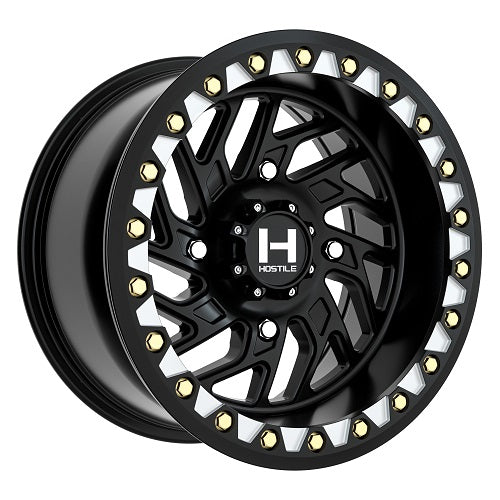 15x8 Hostile UTV H316 Jigsaw Asphalt (Black) BEADLOCK Wheel 4x137 (0mm)