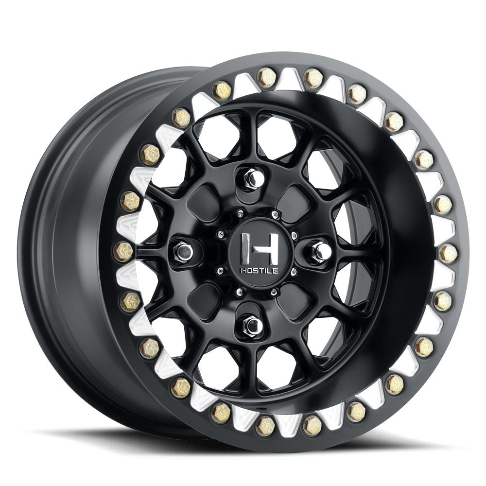 15x7 Hostile UTV H325 Pismo Asphalt (Satin Black) BEADLOCK Wheel 4x137 (13mm)