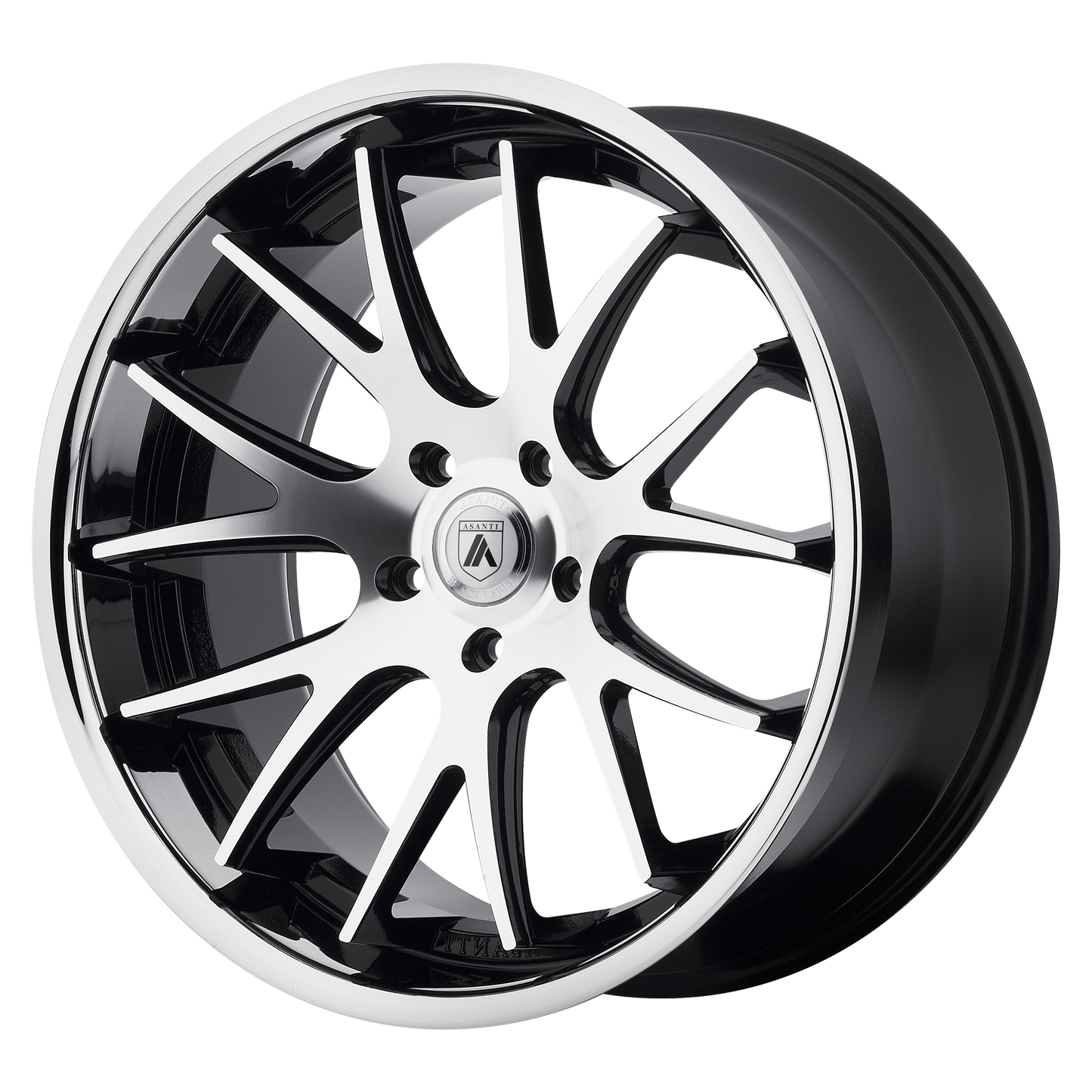 20x8.5 Asanti Black ABL-3 CASTOR Machined Face SS Lip Wheel 5x4.5 (32mm)