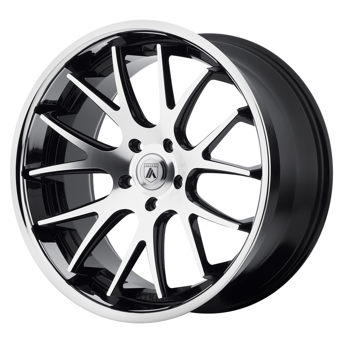 20x10 Asanti Black ABL-3 CASTOR Machined Face SS Lip Wheel BLANK (XXmm)