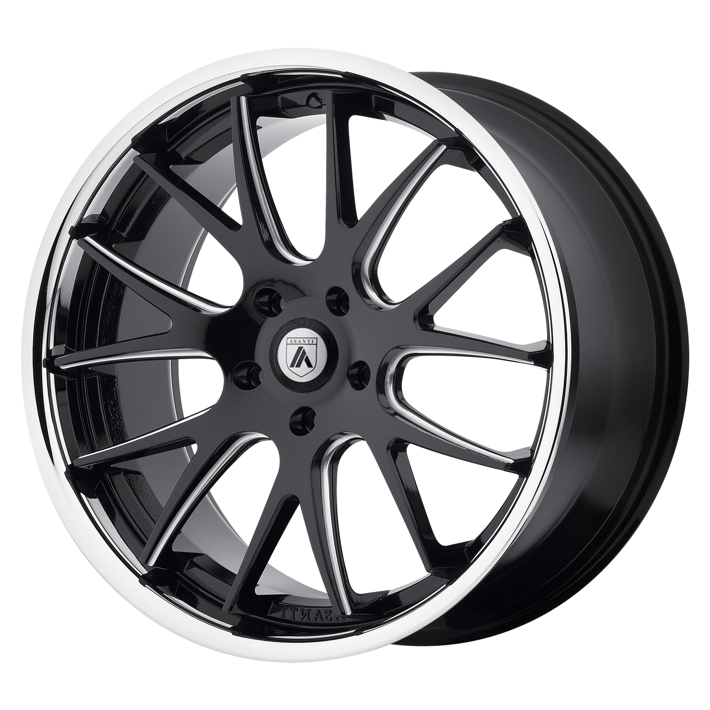 20x10 Asanti Black ABL-3 CASTOR Matte Black Milled SS Lip Wheel BLANK (XXmm)