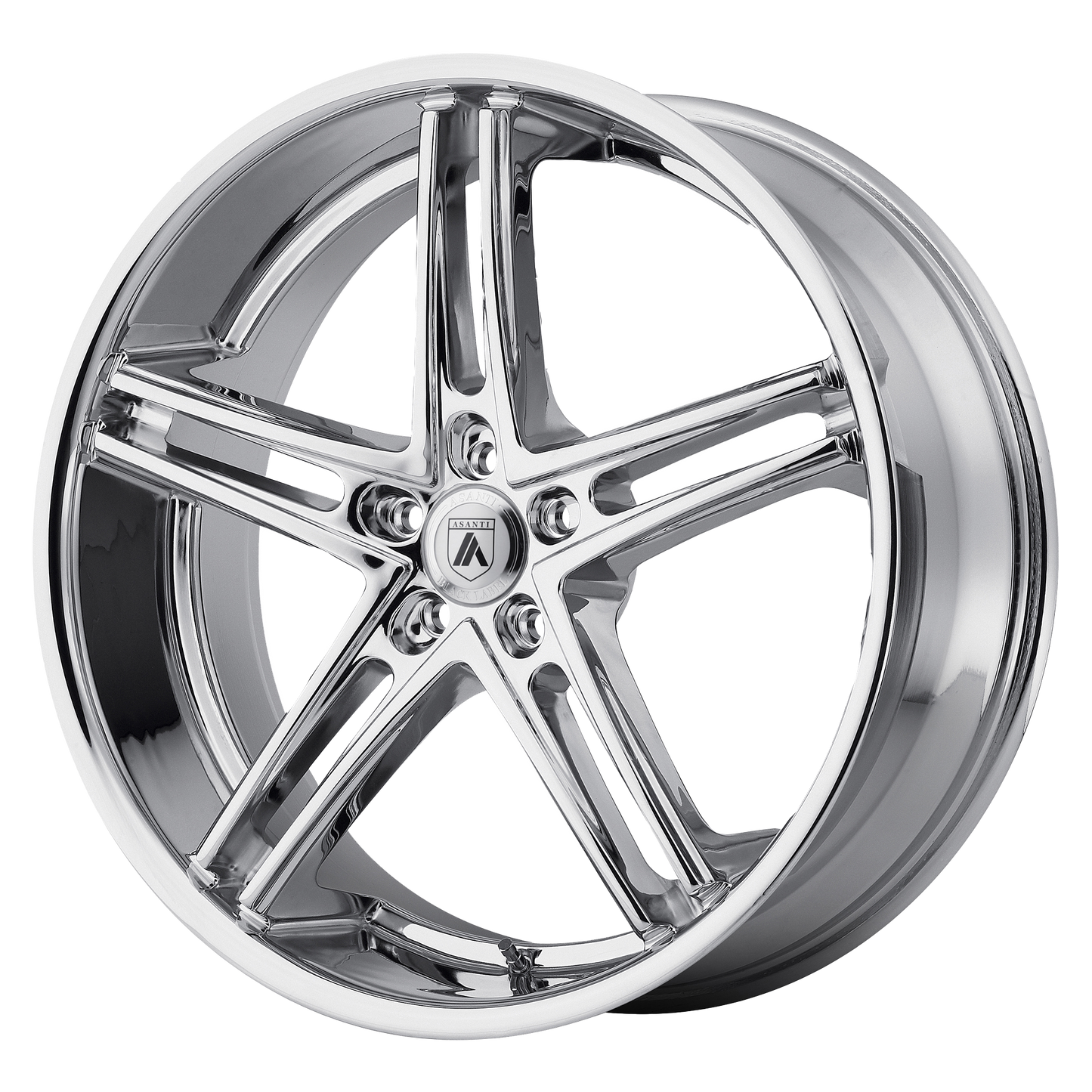 22x10 Asanti Black ABL-07 Chrome Wheel 5x120 (35mm)