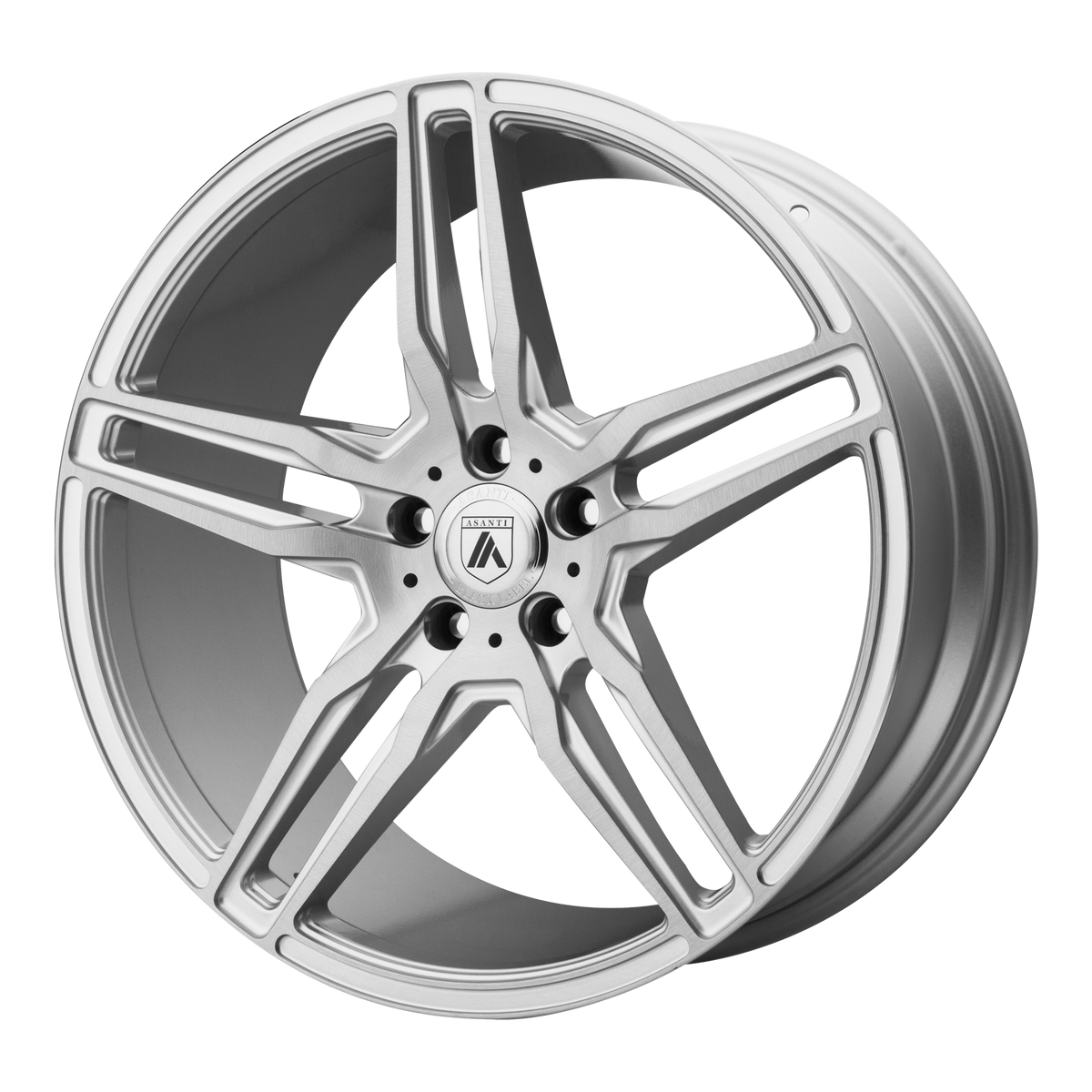 20x10.5 Asanti Black ABL-12 Silver W/Carbon Fiber Wheel Blank (Blank)