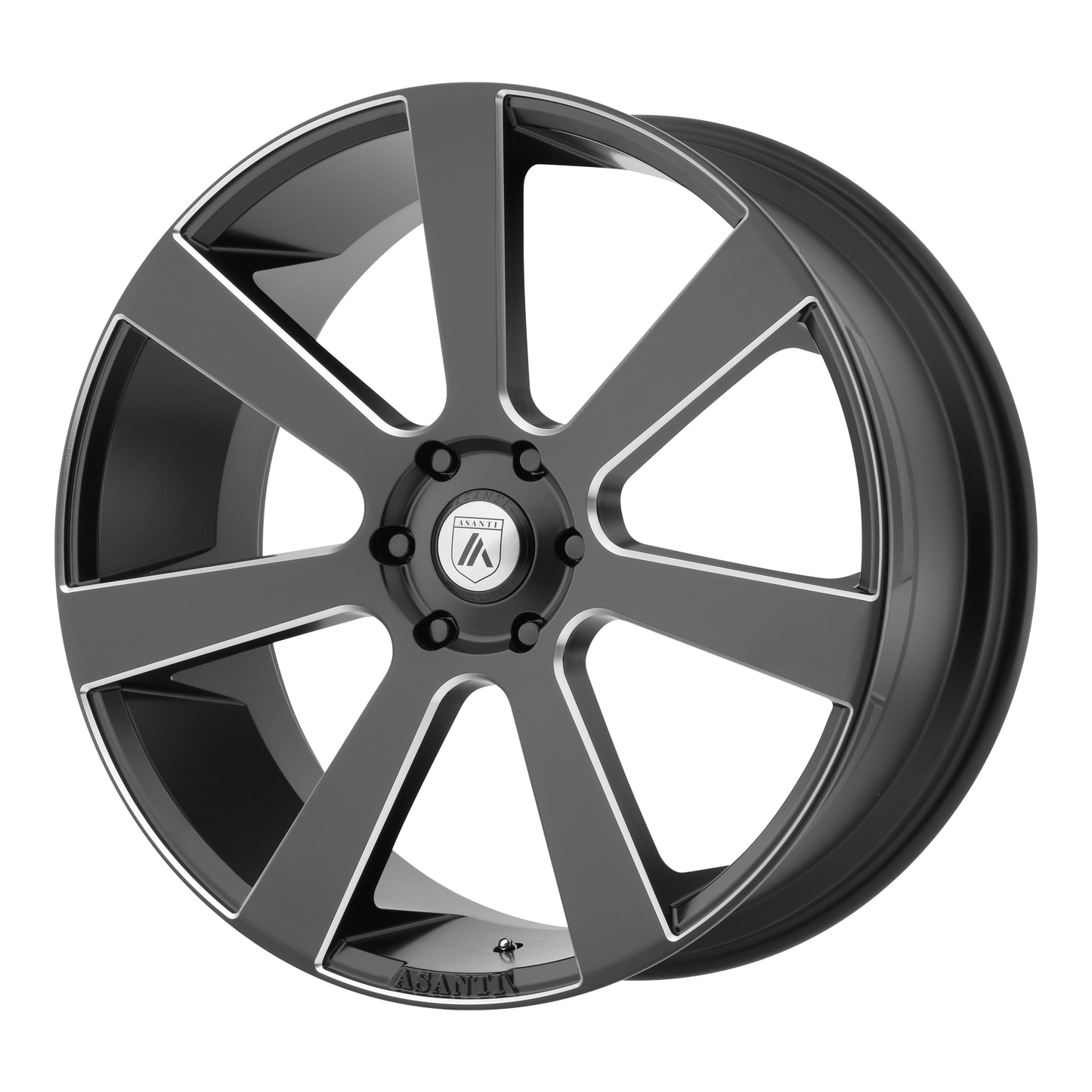 22x9 Asanti Black ABL-15 APOLLO Satin Black Milled Wheel 5x120 (35mm)