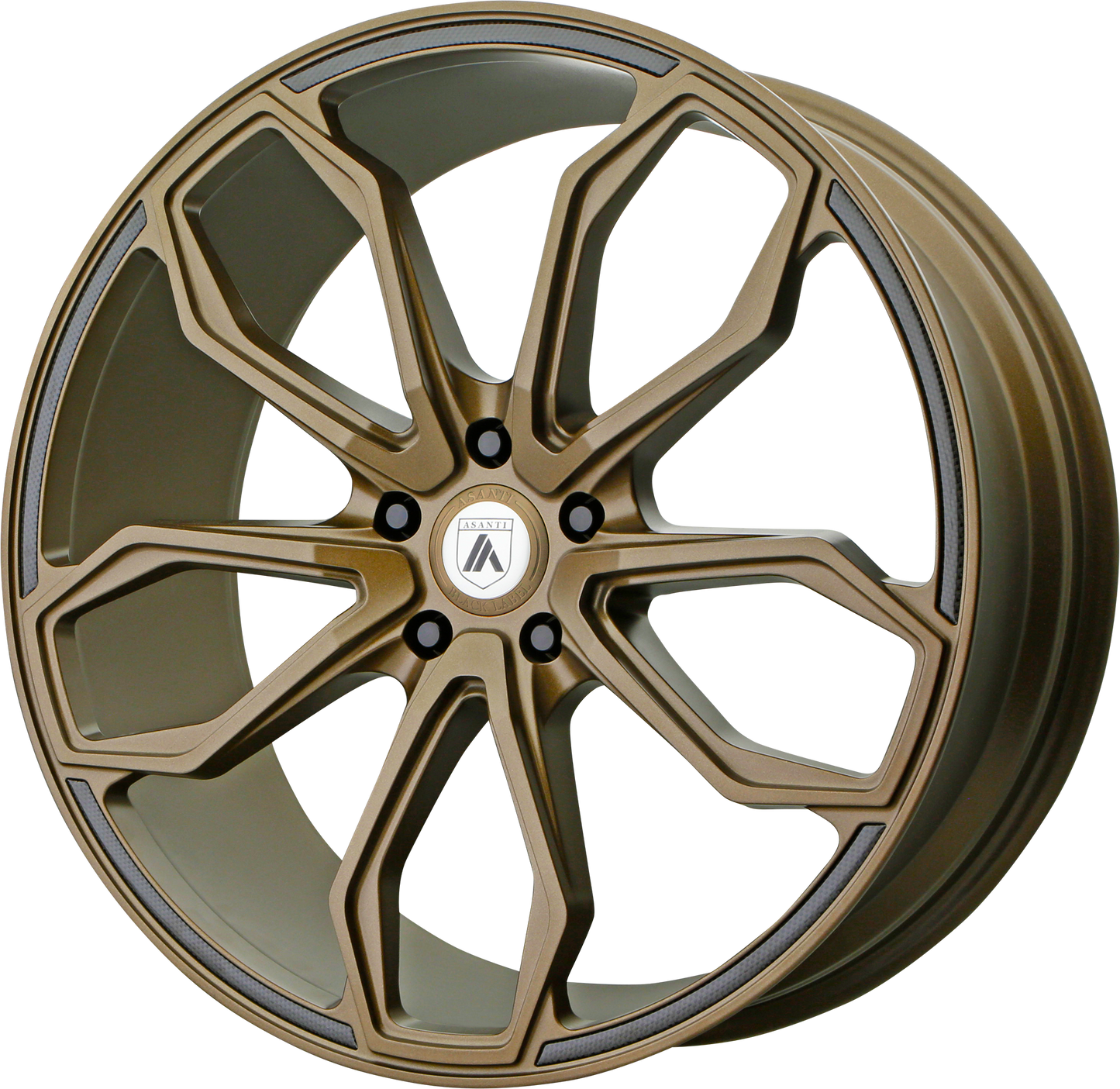22x10.5 Asanti Black ABL-19 ATHENA Satin Bronze Wheel 5x115 (25mm)