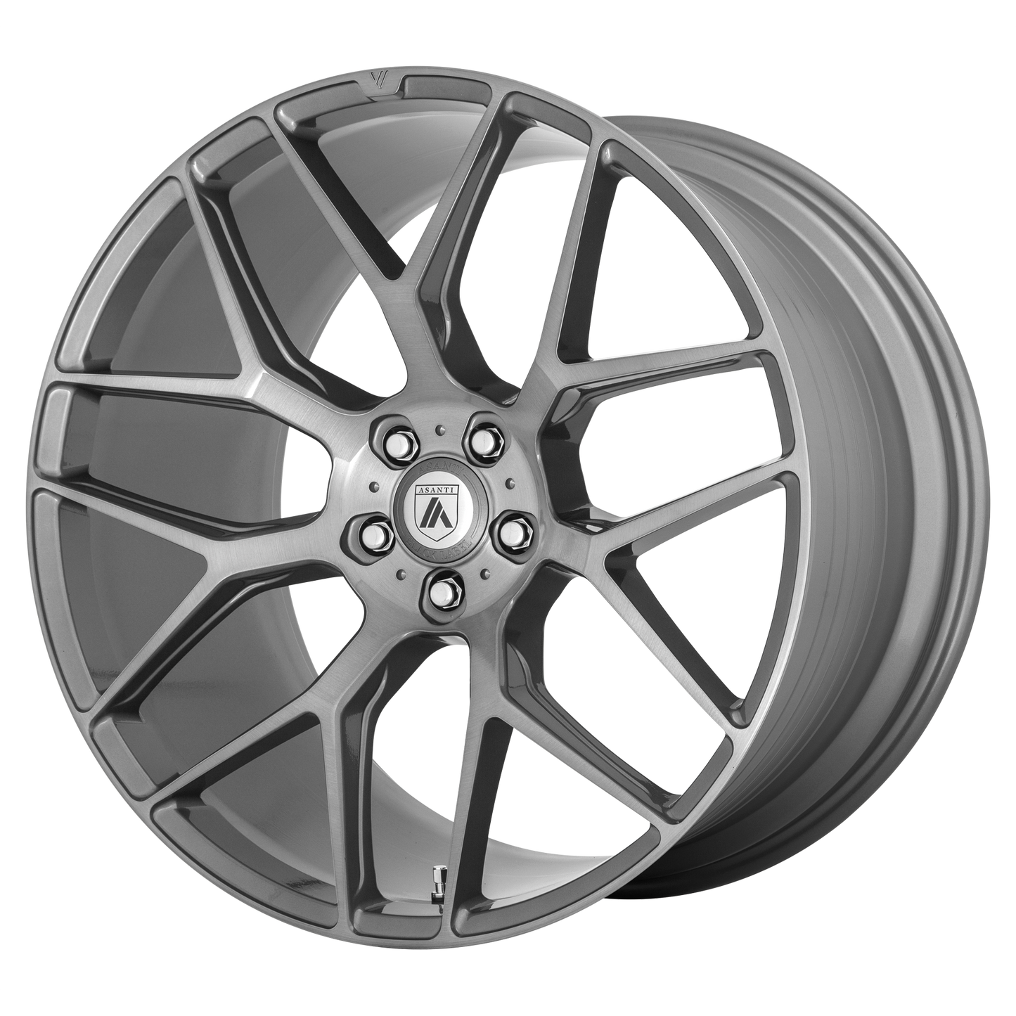 20x9 Asanti Black ABL-27 DYNASTY Titanium Brushed Wheel 5x4.5 (35mm)