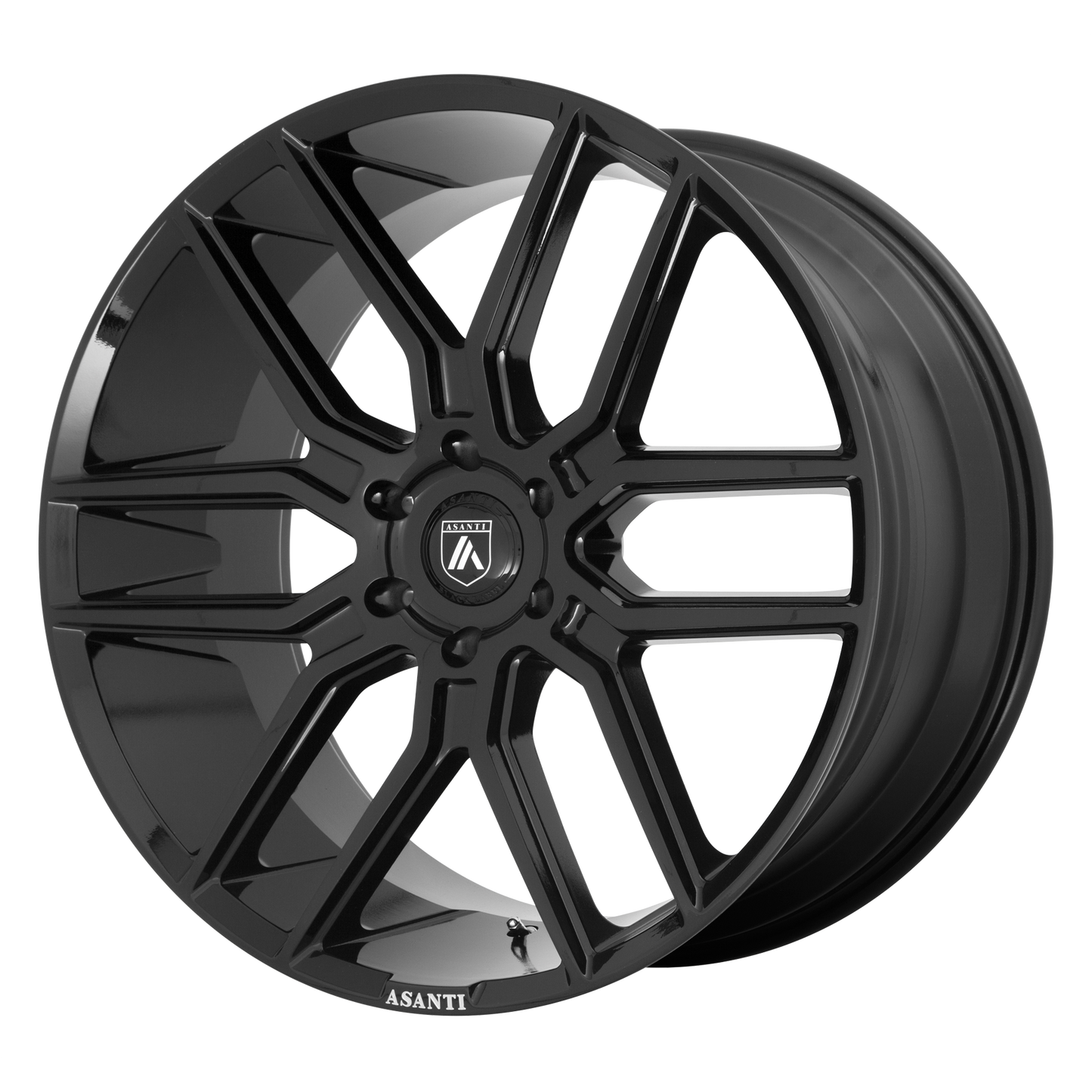 24x10 Asanti Black ABL-28 BARON Gloss Black Wheel 6x5.5 (30mm)