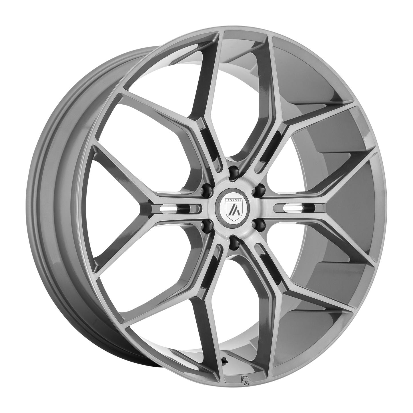 26x10 Asanti Black ABL-38 MONARCH TRUCK Titanium Brushed Wheel 6x5.5 (35mm)