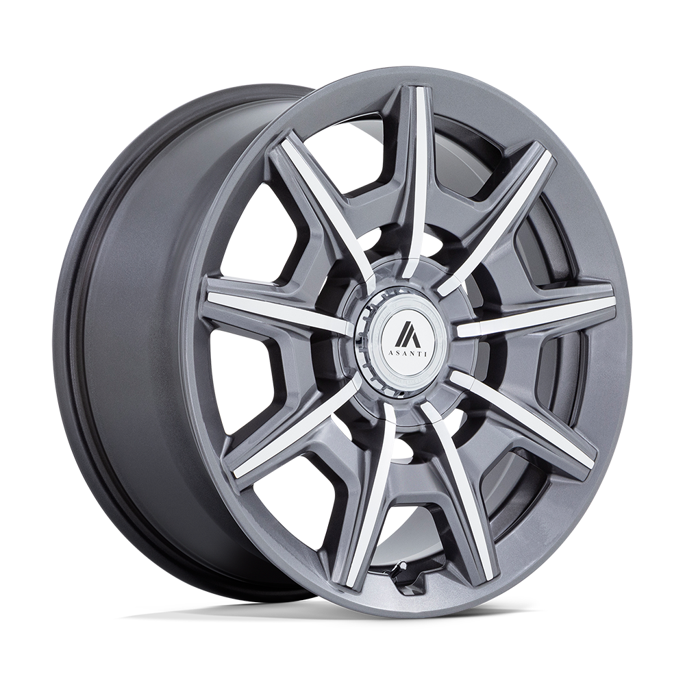 22x9 Asanti Black ABL-41 Esquire Anthracite Machined Wheel 5x112/5x120 (27mm)