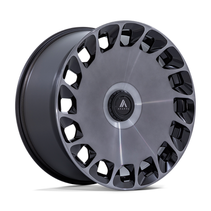 24x10 Asanti Black AB045 Aristocrat Black Mach Face DDT Wheel 6x135/6x5.5 (30mm)