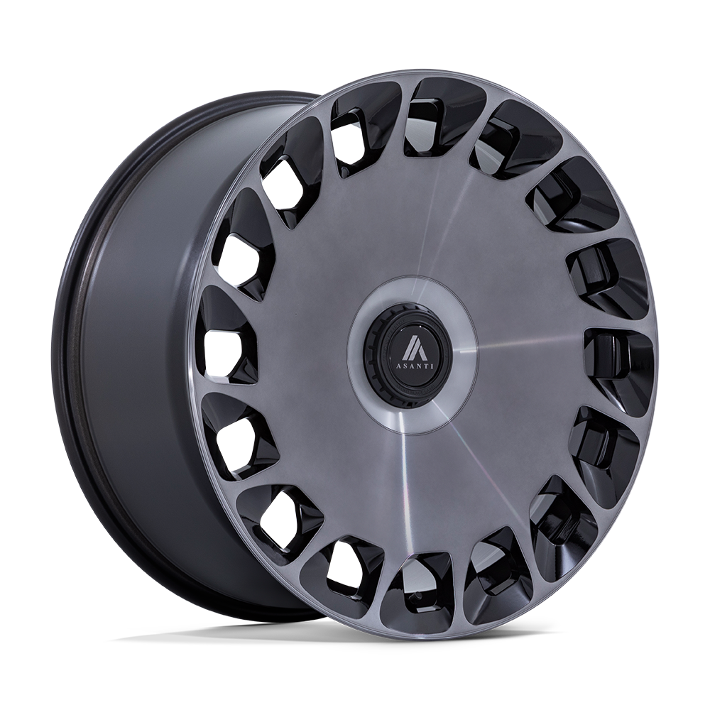 20x10.5 Asanti Black ABL-45 Aristocrat Black Mach DDT Wheel 5x112/5x4.5 (40mm)