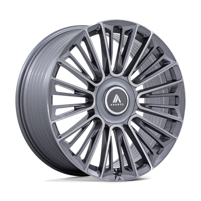 22x9.5 Asanti Black AB049 Premier Anthracite Brushed Wheel 6x120/6x132 (30mm)