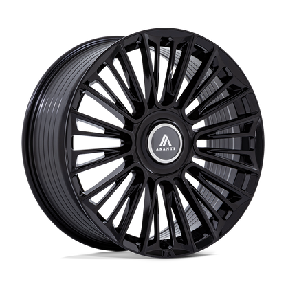 24x10 Asanti Black AB049 Premier Gloss Black Wheel 5x112/5x120 (20mm)