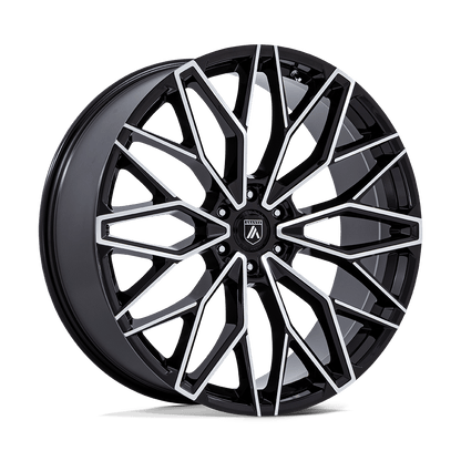 22x9.5 Asanti Black AB050 Mogul 6 Gloss Black Machined Face Wheel 6x135 (25mm)