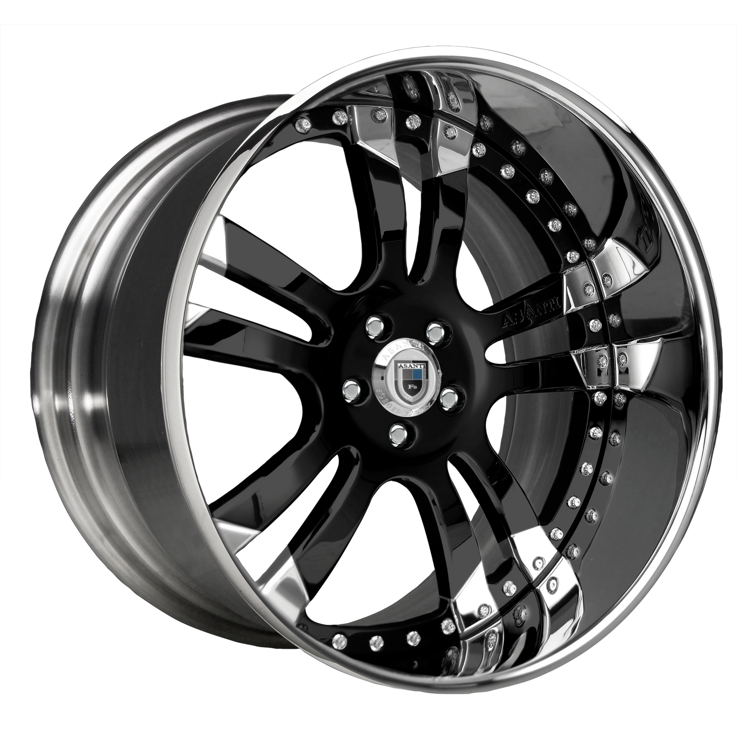 AF142 3PC. 19X8.5 5X108 +35 BLACK