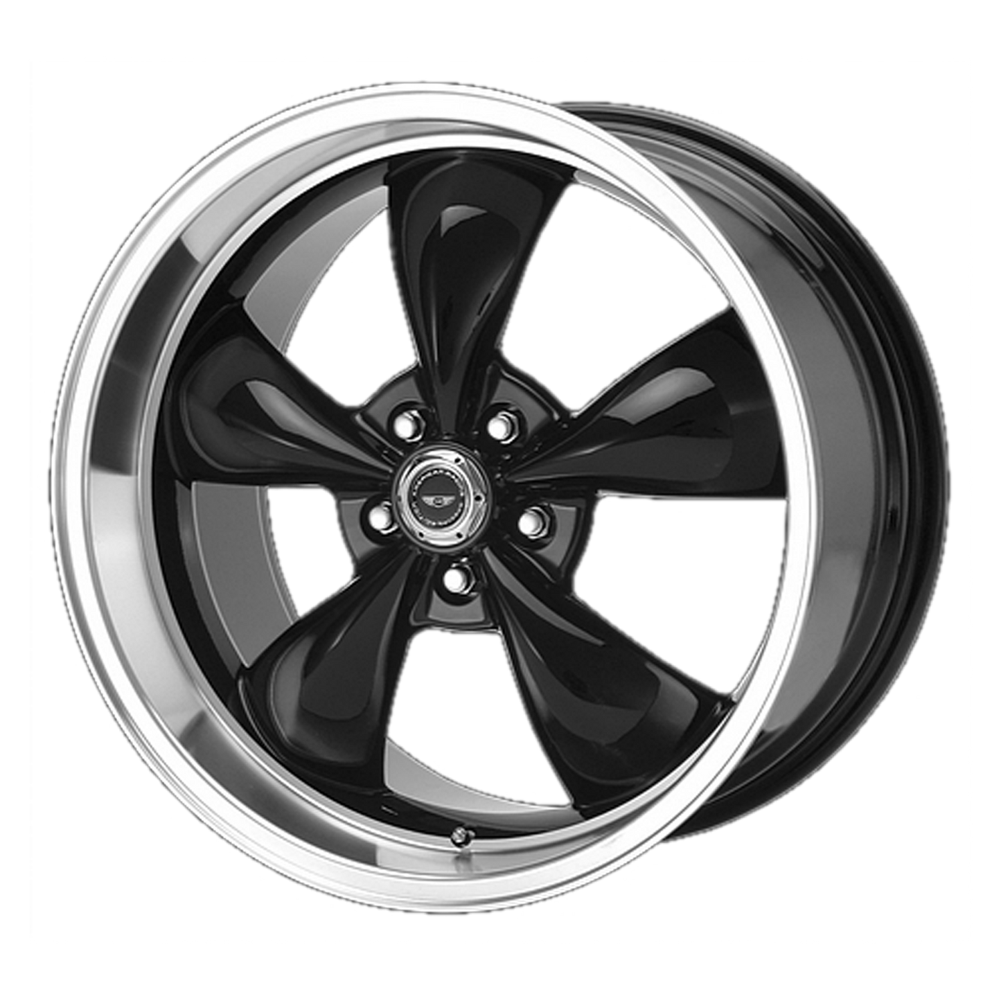 20x8.5 American Racing AR105 TORQ THRUST M Glo Blk Mach Lip Wheel 5x115 (18mm)