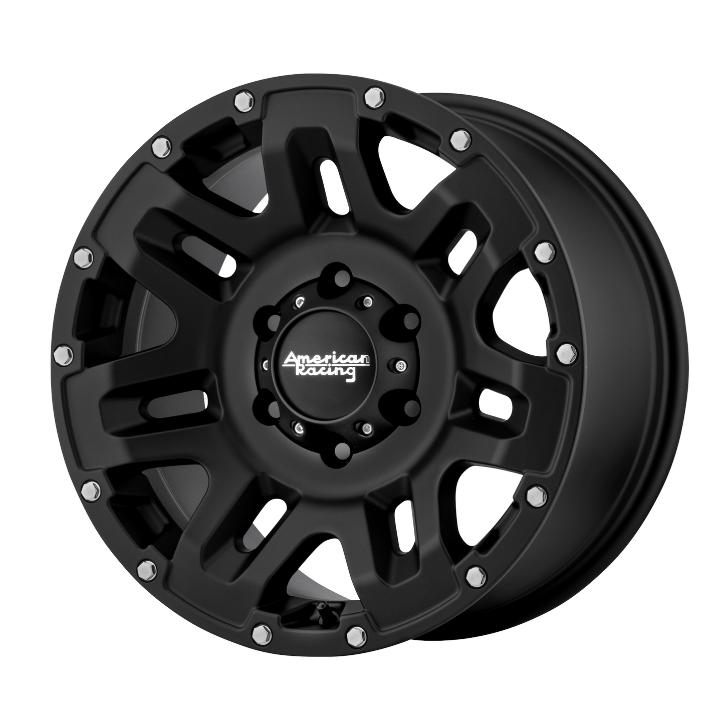17x8.5 American Racing AR200 YUKON Cast Iron Black Wheel 5x5.5 (0mm)