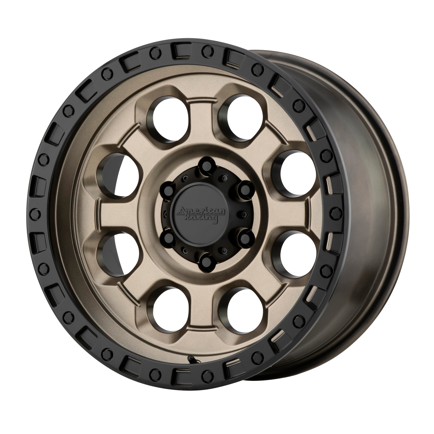17x9 American Racing AR201 Matte Bronze Black Lip Wheel 5x5 (-12mm)