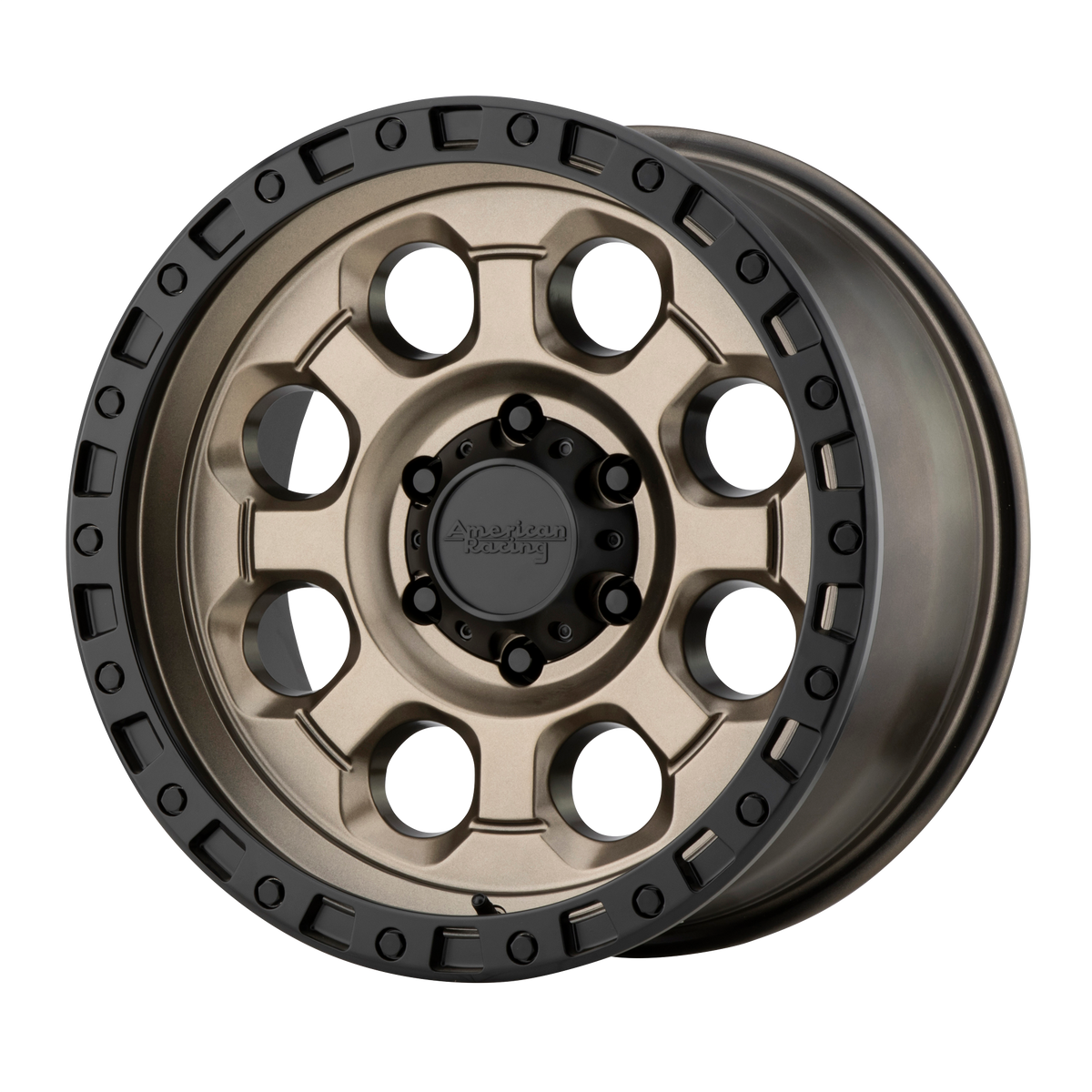 15x10 American Racing AR201 Matte Bronze Black Lip Wheel 6x5.5 (-44mm)