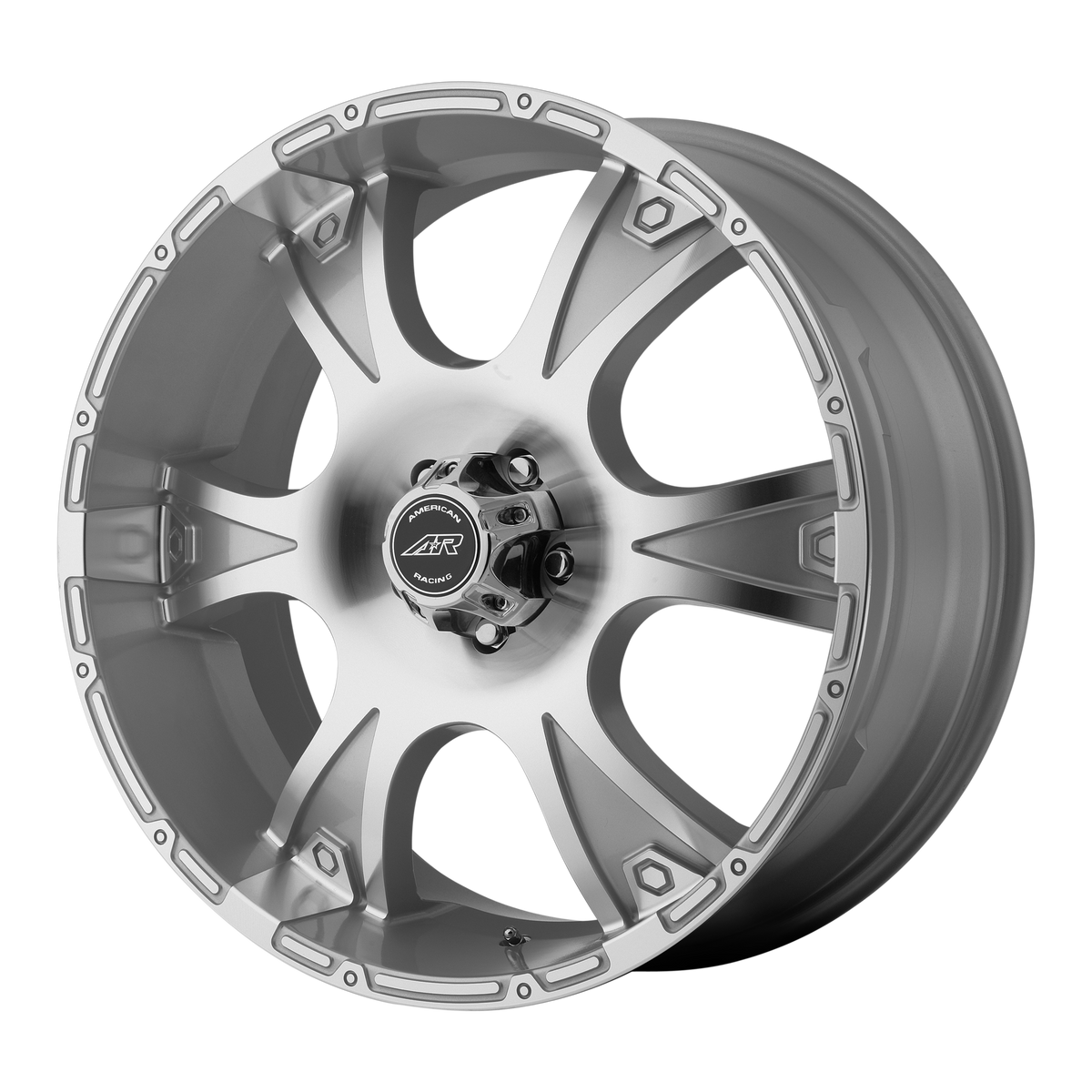 16x8 American Racing AR889 Silver Machined Wheel 8x170 (10mm)
