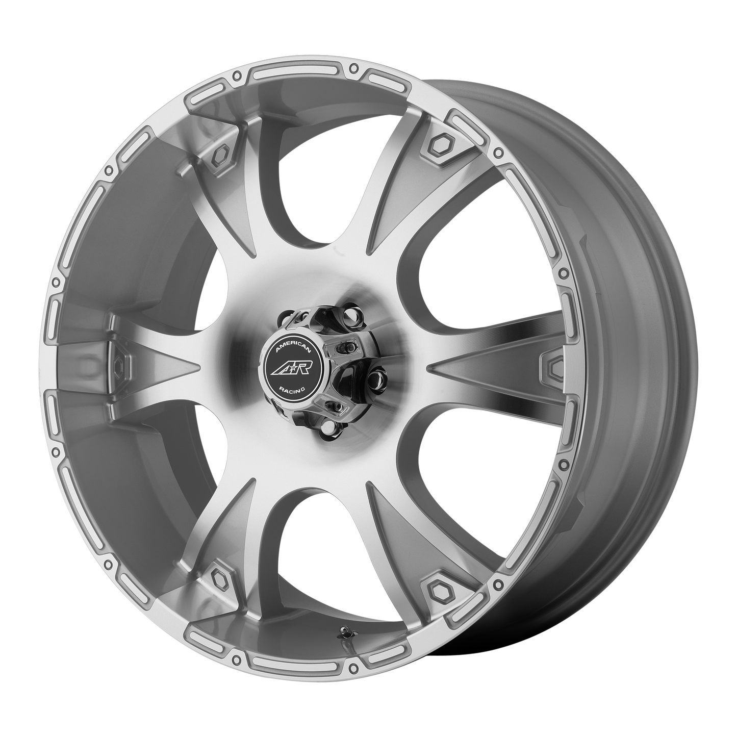 16x8 American Racing AR889 Silver Machined Wheel 8x170 (10mm)
