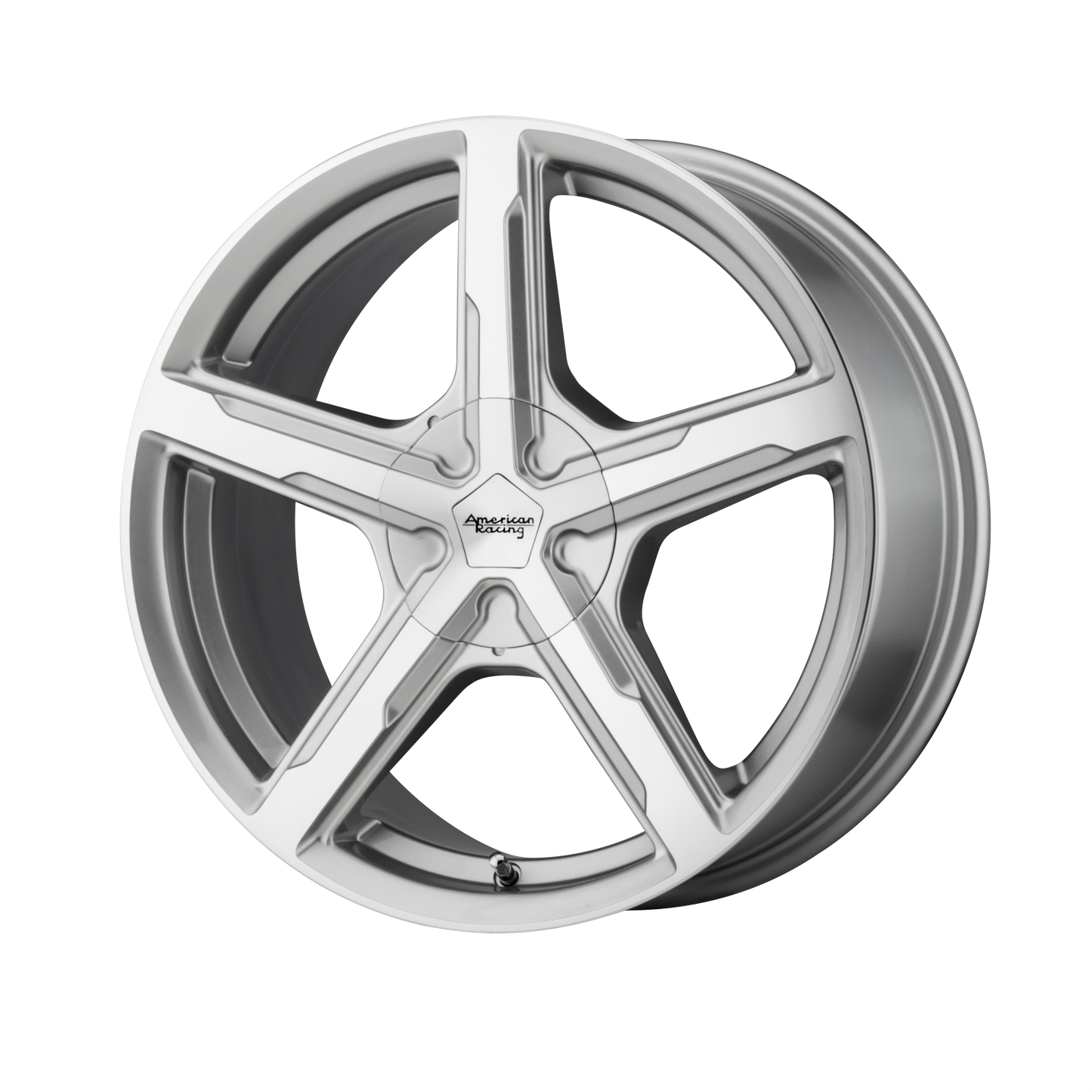 17x8 American Racing AR921 TRIGGER Silver Machined Wheel BLANK (15mm)