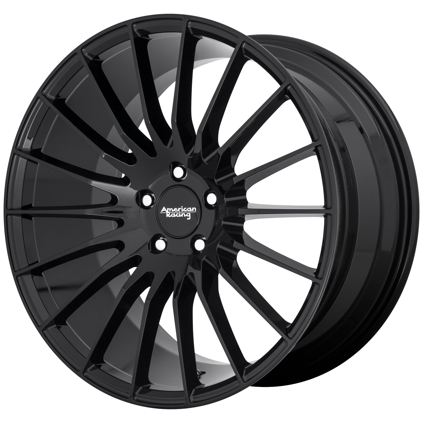 20x8.5 American Racing AR934 FASTLANE Gloss Black Wheel 5x115 (25mm)