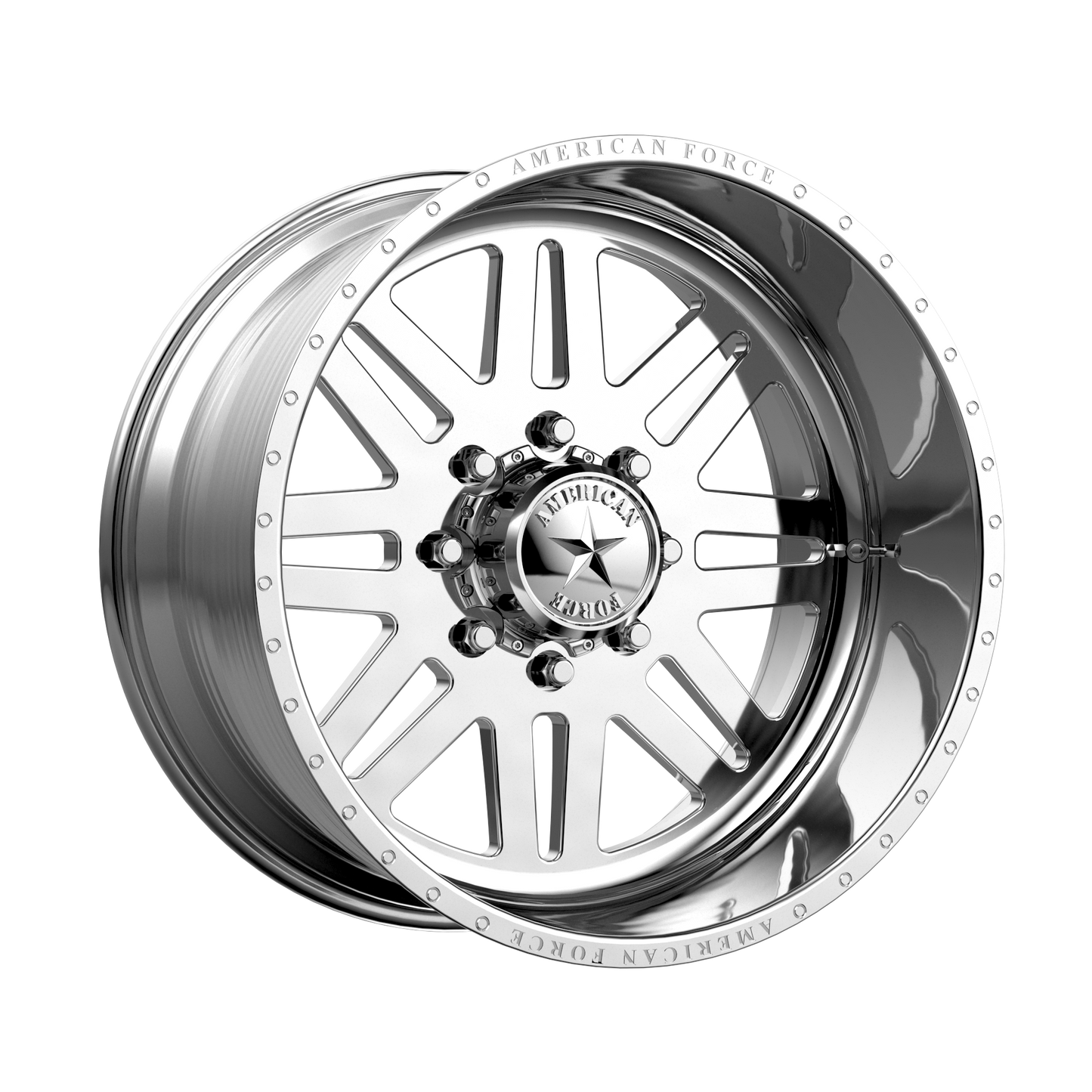 22x16 American Force AFW 09 LIBERTY SS Polished Wheel 8x170 (-101mm)