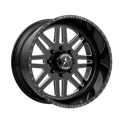 20x14 American Force AFW 09 Liberty Black Mach FORGED SS Wheel 6x135 (-73mm)
