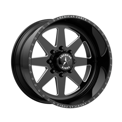 20x12 American Force AFW 11 Independence Black Mach FORGED SS Wheel 5x5 (-40mm)