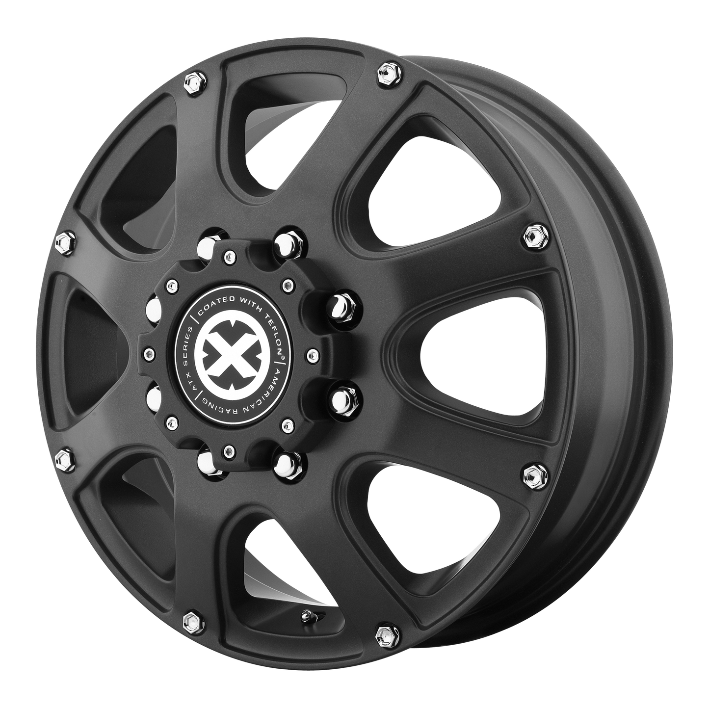 16x6 ATX Series AX189 LEDGE DUALLY Cast Iron Black Wheel 8x170 (111mm)