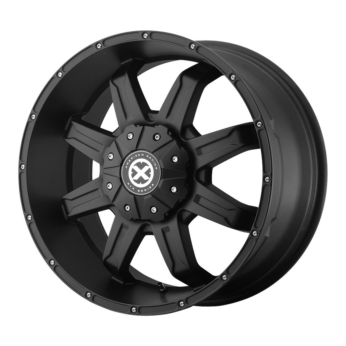 17x8.5 ATX Series AX192 Satin Black Wheel 5x4.5/5x5 (30mm)