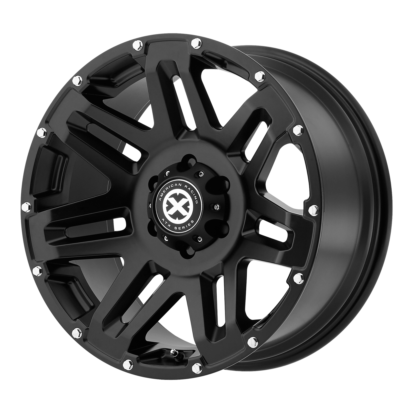 17x9 ATX Series AX200 YUKON Cast Iron Black Wheel 8x180 (18mm)