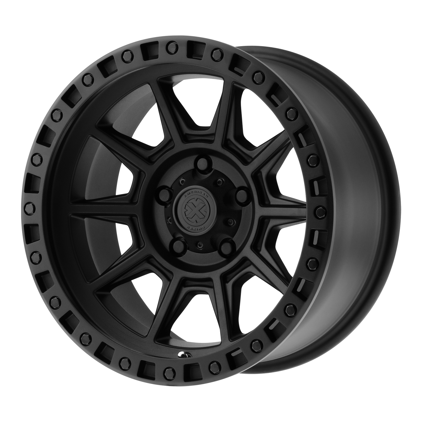 18x9 ATx Series Ax202 Cast Iron Black Wheel 6x5.5 (0mm)