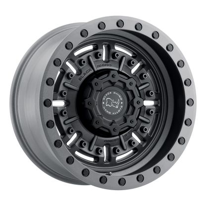 18x9.5 Black Rhino Abrams Textured Matte Gunmetal Wheel 6x120 (12mm)