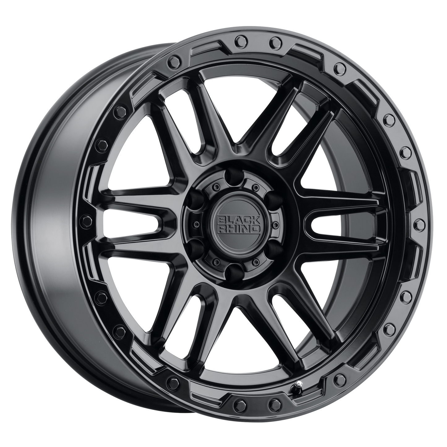20x9 Black Rhino APACHE MATTE BLACK W/ BLACK BOLTS Wheel 5x5 (-18mm)