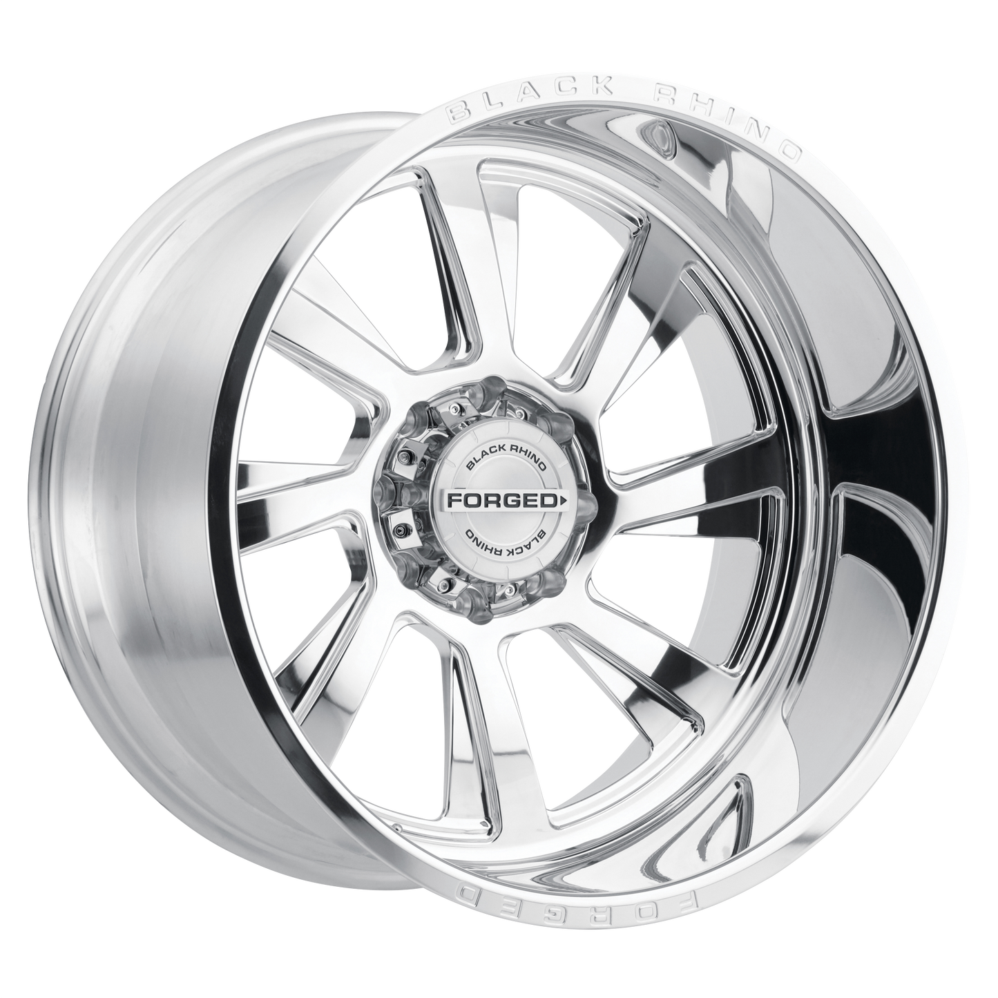24x14 Black Rhino BLASTER POLISHED - DIRECTIONAL Wheel 6x5.5 (-76mm)