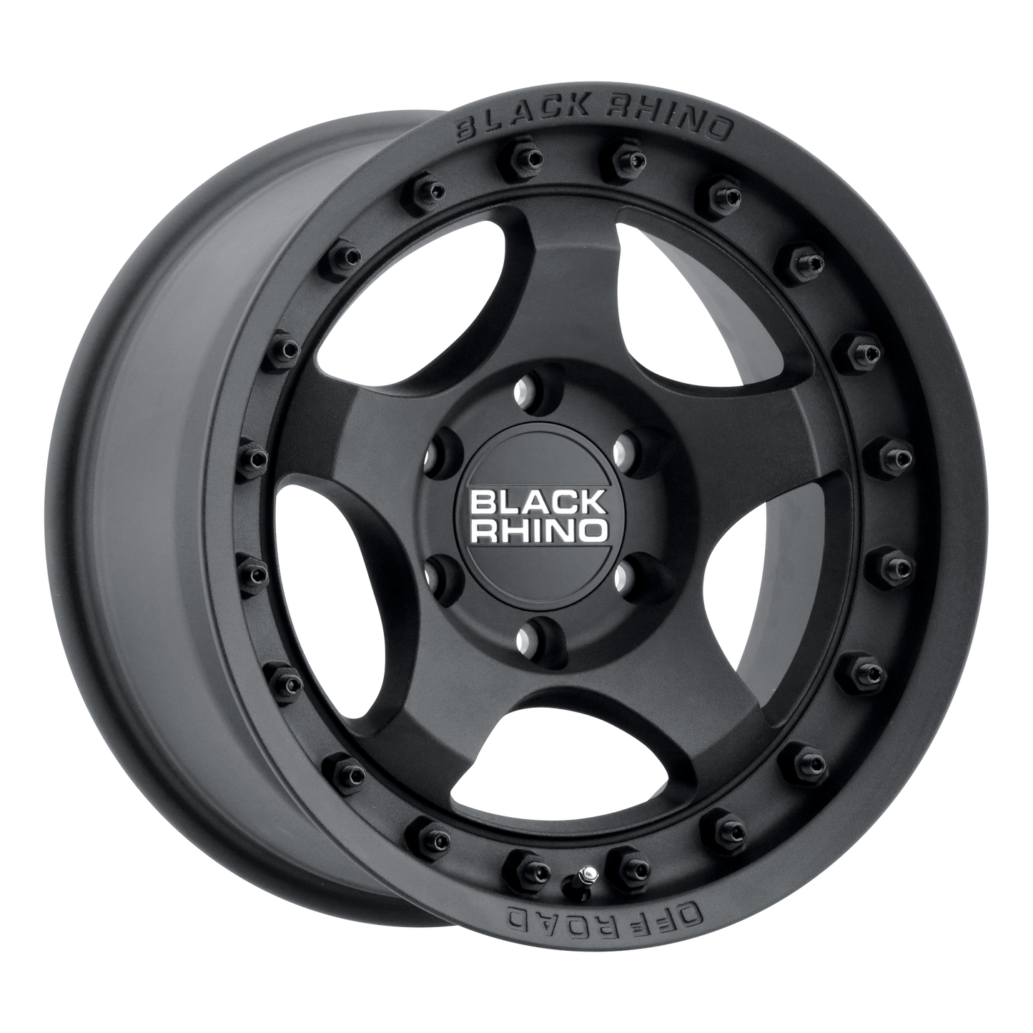 16x8 Black Rhino BANTAM TExTURED BLACK Wheel 6x5.5 (-10mm)