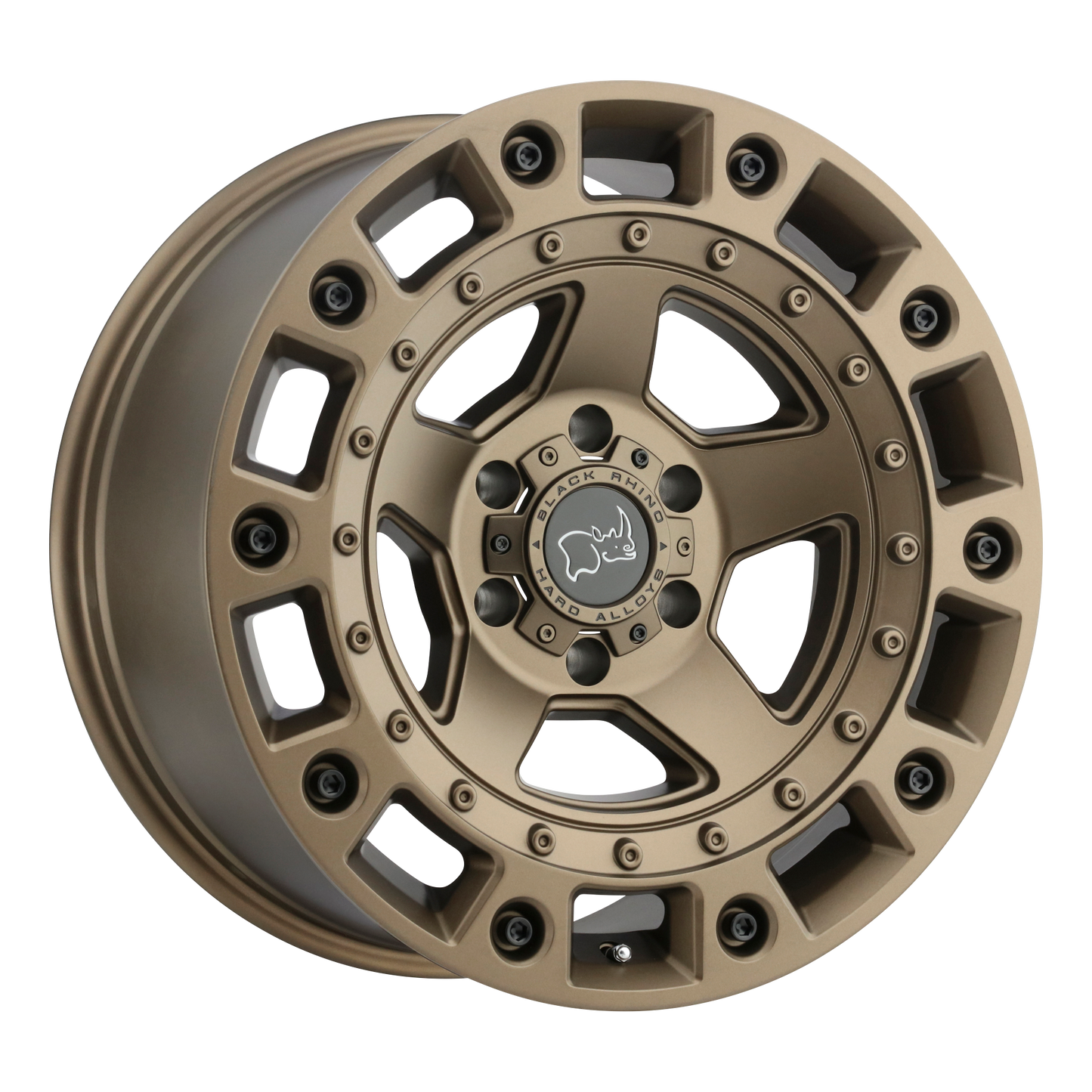 17x9.5 Black Rhino CINCO BRONZE W/ BLACK BOLTS Wheel 6x120 (12mm)