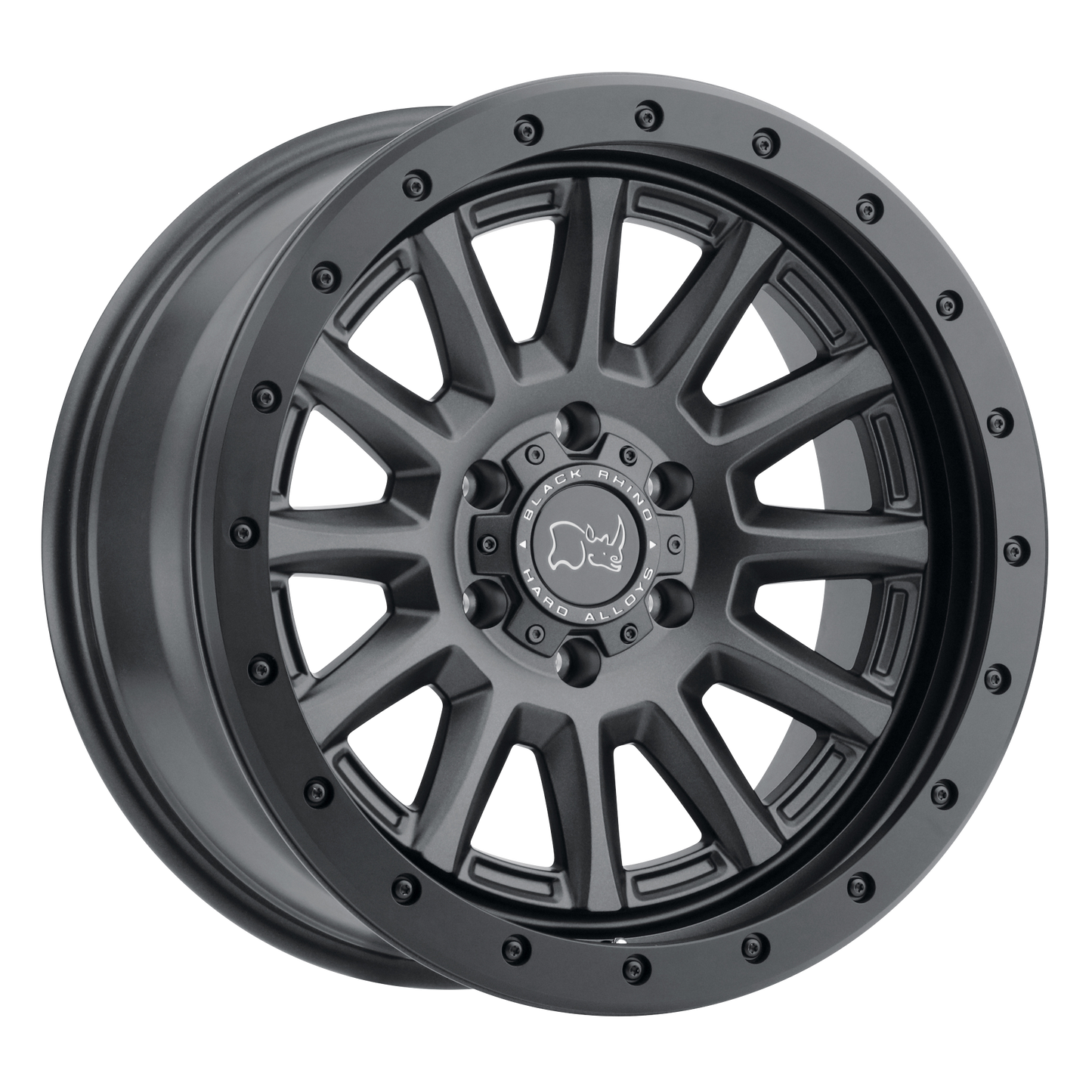 18x8.5 Black Rhino DUGGER GUN BLACK Wheel 5x5.5 (0mm)