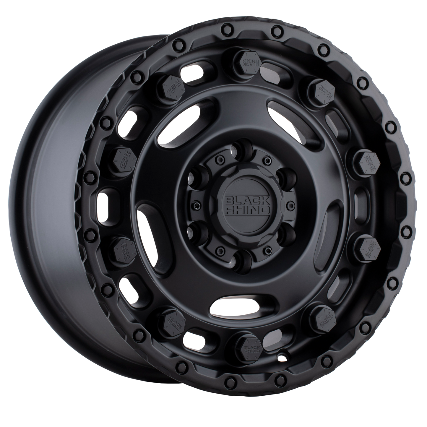 16x8 Black Rhino GLACIER MATTE BLACK Wheel 5x130 (45mm)