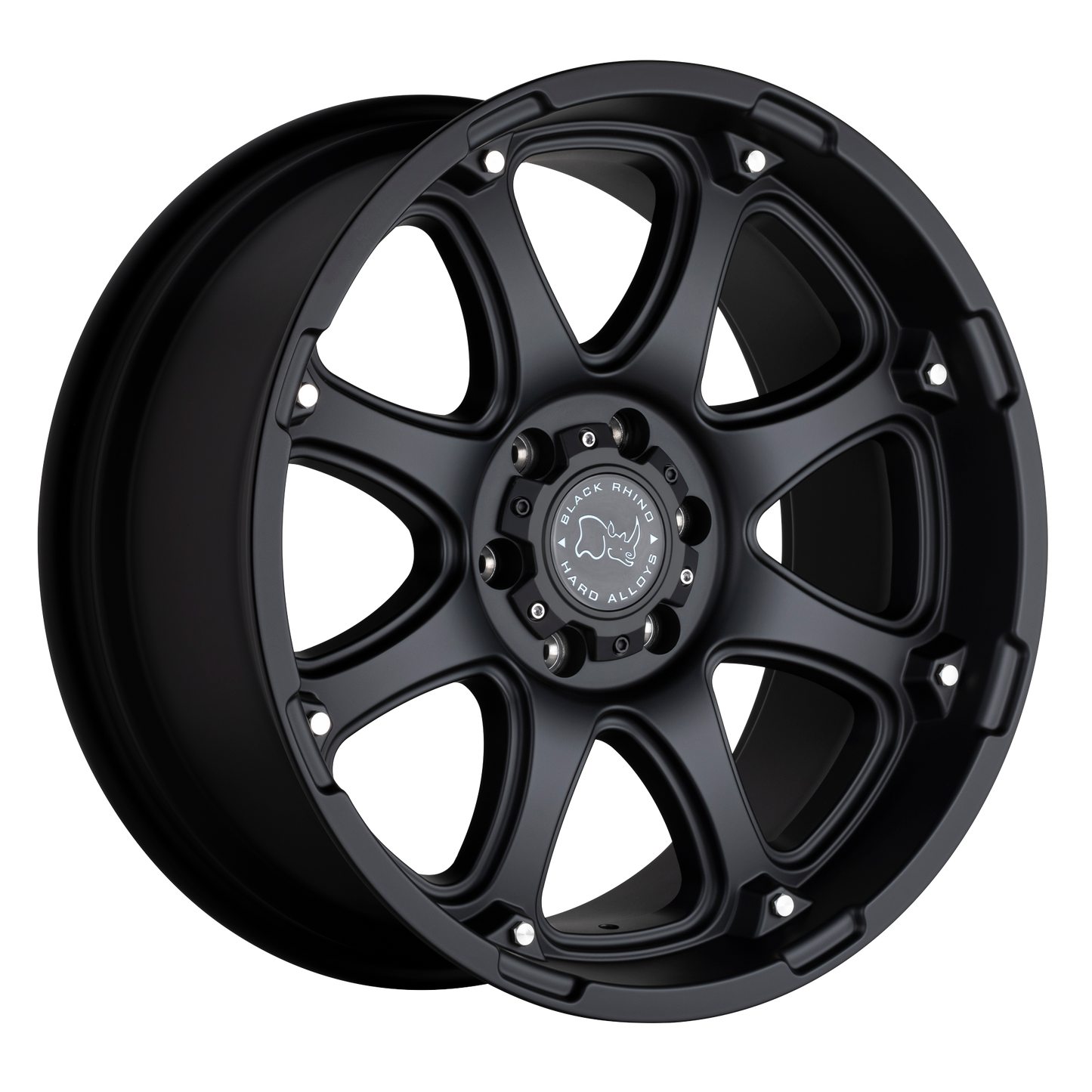 22x14 Black Rhino Glamis Matte Black Wheel 8x180 (-74mm)