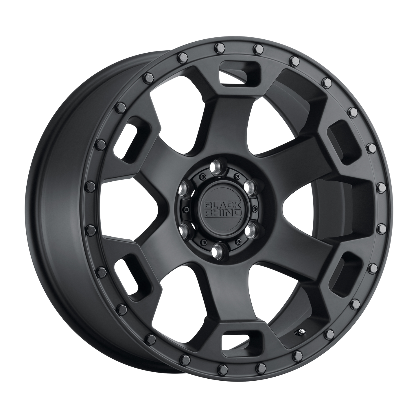 17x8.5 Black Rhino GAUNTLET SEMI GLOSS BLK W/ GUN MTL BOLTS Wheel 6x4.5 (0mm)