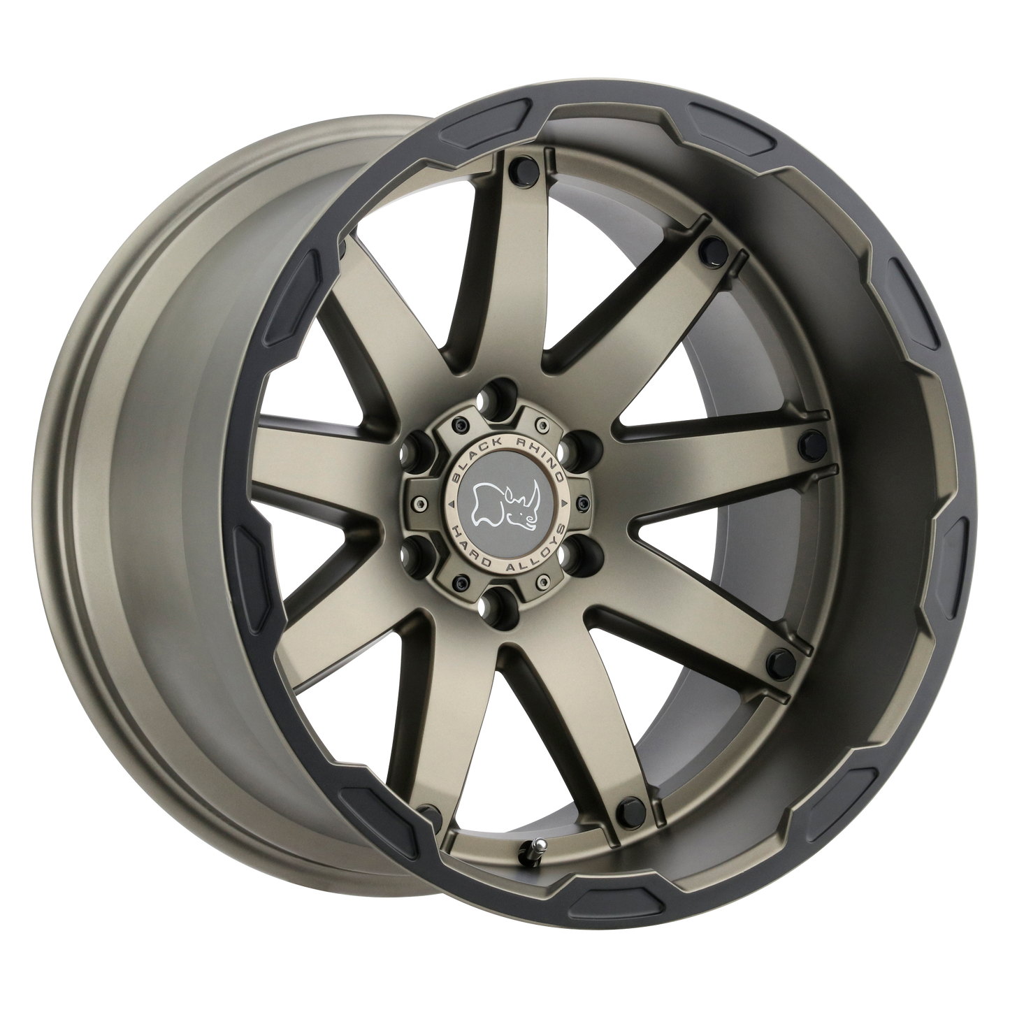 18x9.5 Black Rhino OCEANO MATTE BRONZE W/ BLACK RING Wheel 5x150 (12mm)