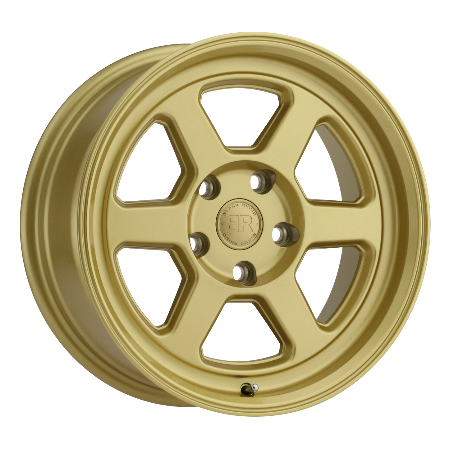 17x8 Black Rhino RUMBLE GLOSS GOLD Wheel 5x100 (35mm)