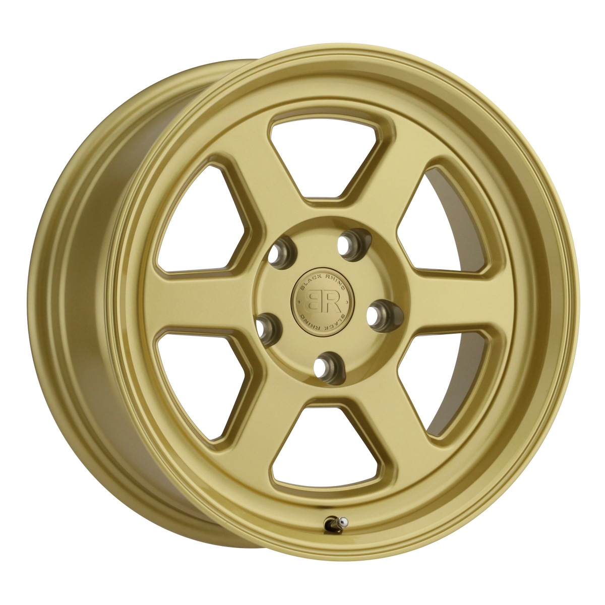17x8 Black Rhino RUMBLE GLOSS GOLD Wheel 5x108 (40mm)