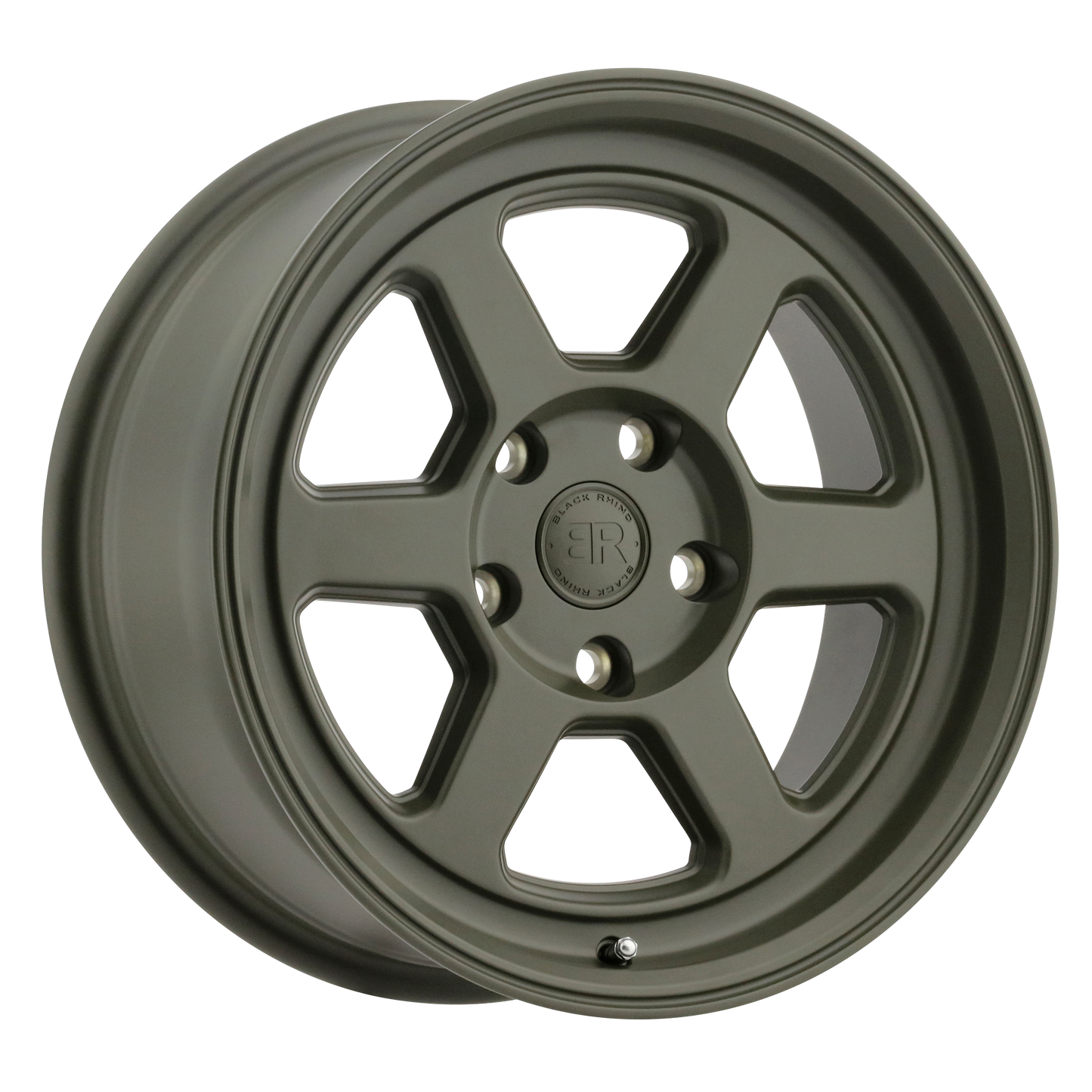16x7 Black Rhino RUMBLE OLIVE DRAB GREEN Wheel 5x4.5 (15mm)